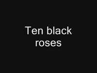 pochette album Ten black roses