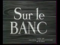 pochette album Sur le banc