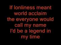 pochette album I'd be a legend in my time