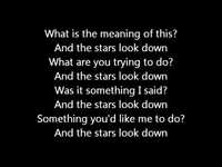 pochette album The stars look down