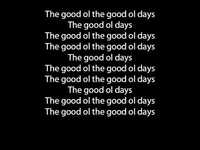 pochette album Good ol' days