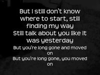 pochette album Long gone and moved on