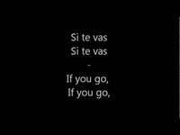 pochette album Si te vas (if you go)