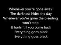 pochette album Everything goes black