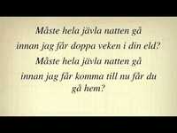 pochette album Nu får du gå hem