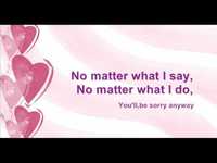 pochette album Sorry anyway