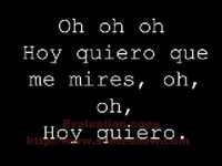 pochette album Hoy quiero