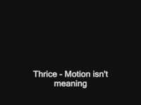 pochette album Motion isn't meaning
