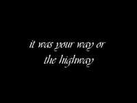pochette album Your way or the highway