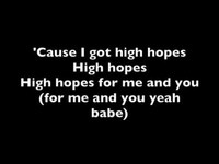 pochette album High hopes