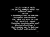 pochette album Eat your heart out adonis