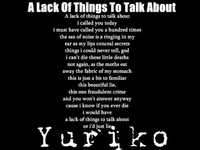 pochette album Lack of things to talk about