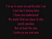 pochette album Gotta go my own way